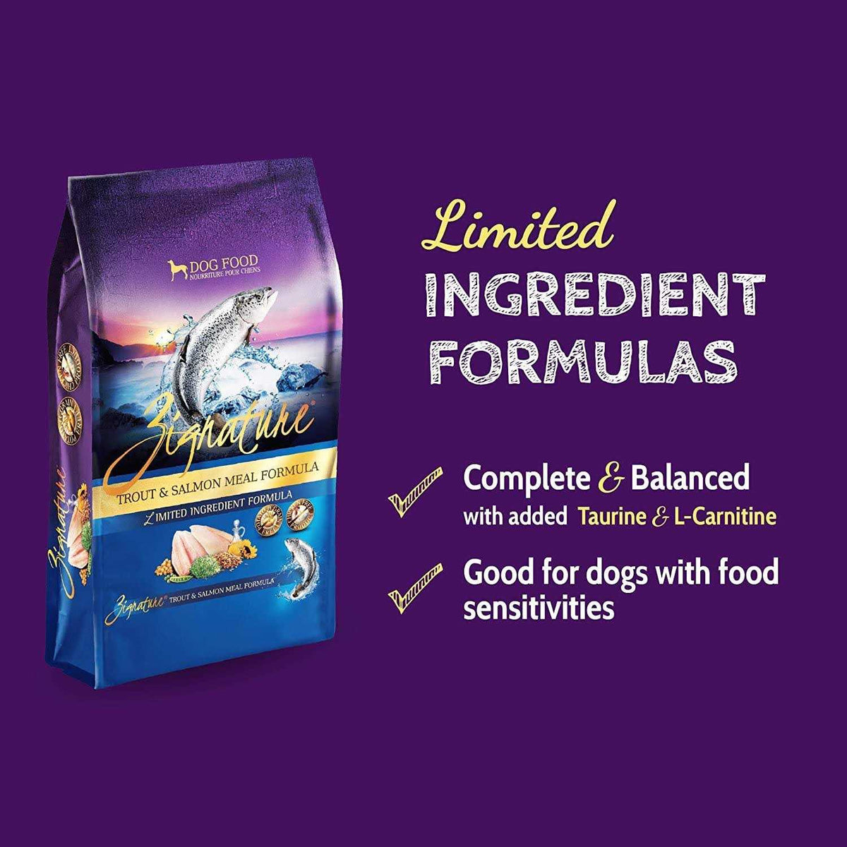 Dry Dog Food Trout Salmon Formula H817694
