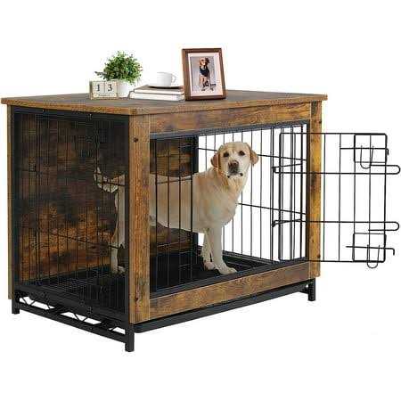 Wooden Dog Crate End Table T674734