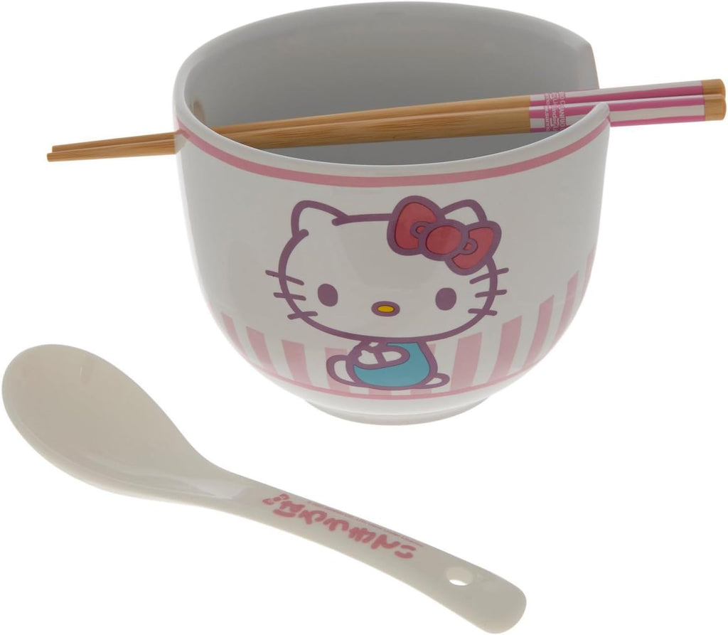 Ceramic Ramen Bowl Set with Chopsticks and Spoon X887