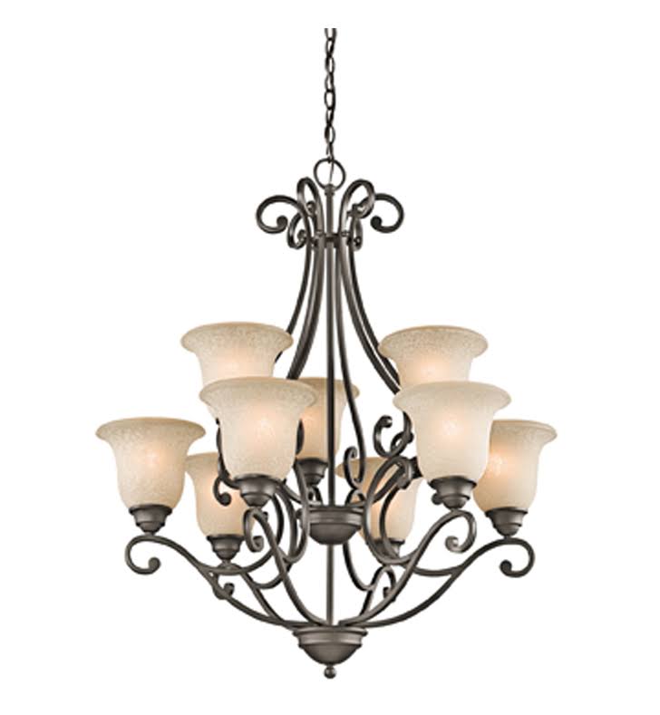 Brushed Nickel 9-Light Chandelier I6706