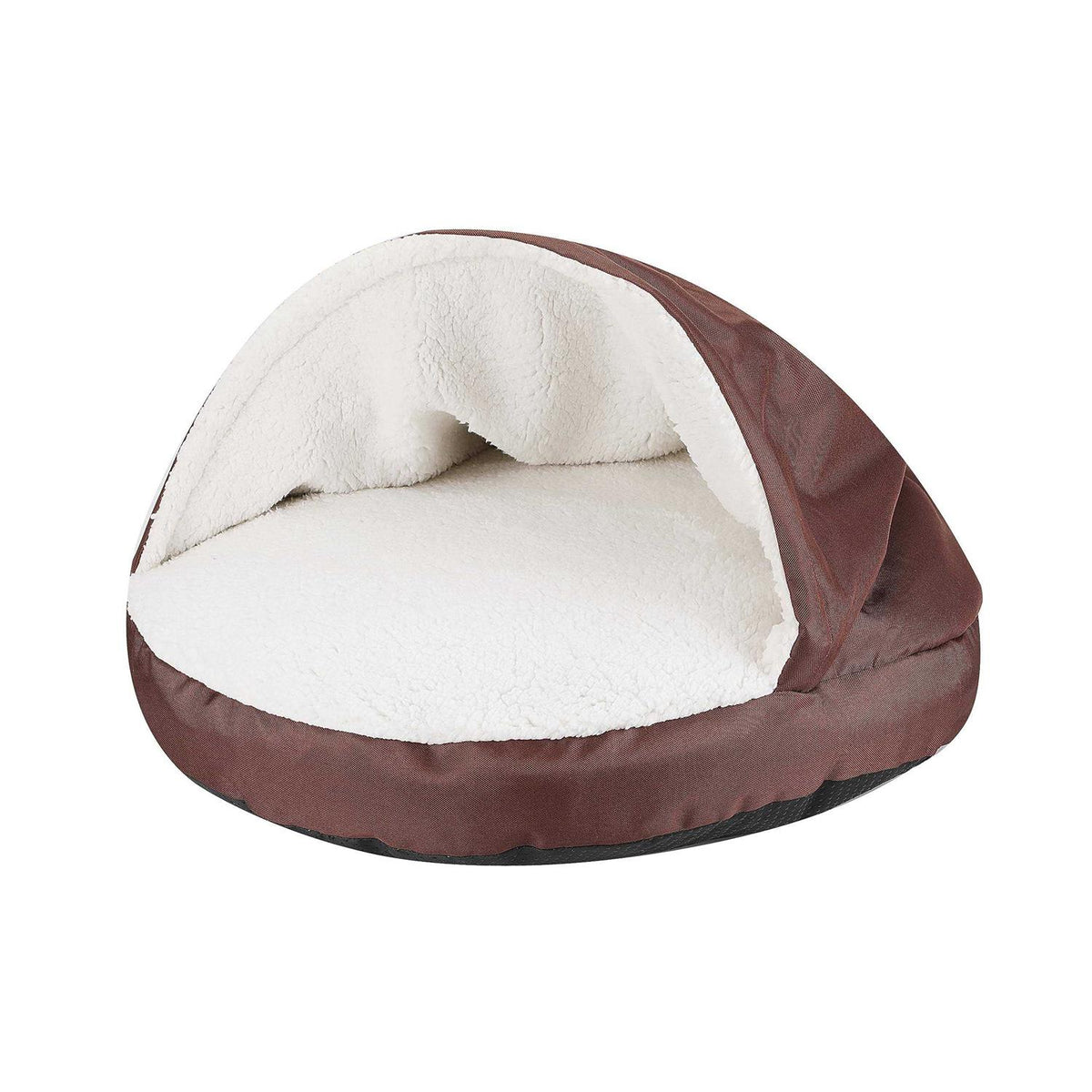 Oxford Sherpa Pet Cave and Round Pet Bed B26820