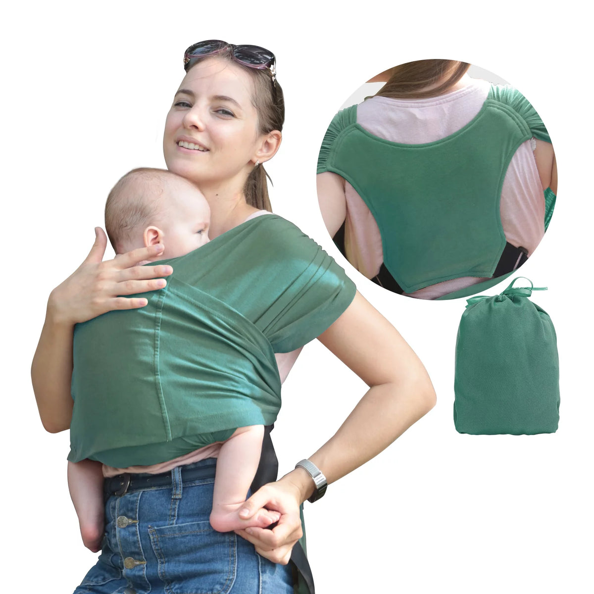 Organic Cotton Adjustable Baby Wrap Carrier P16426