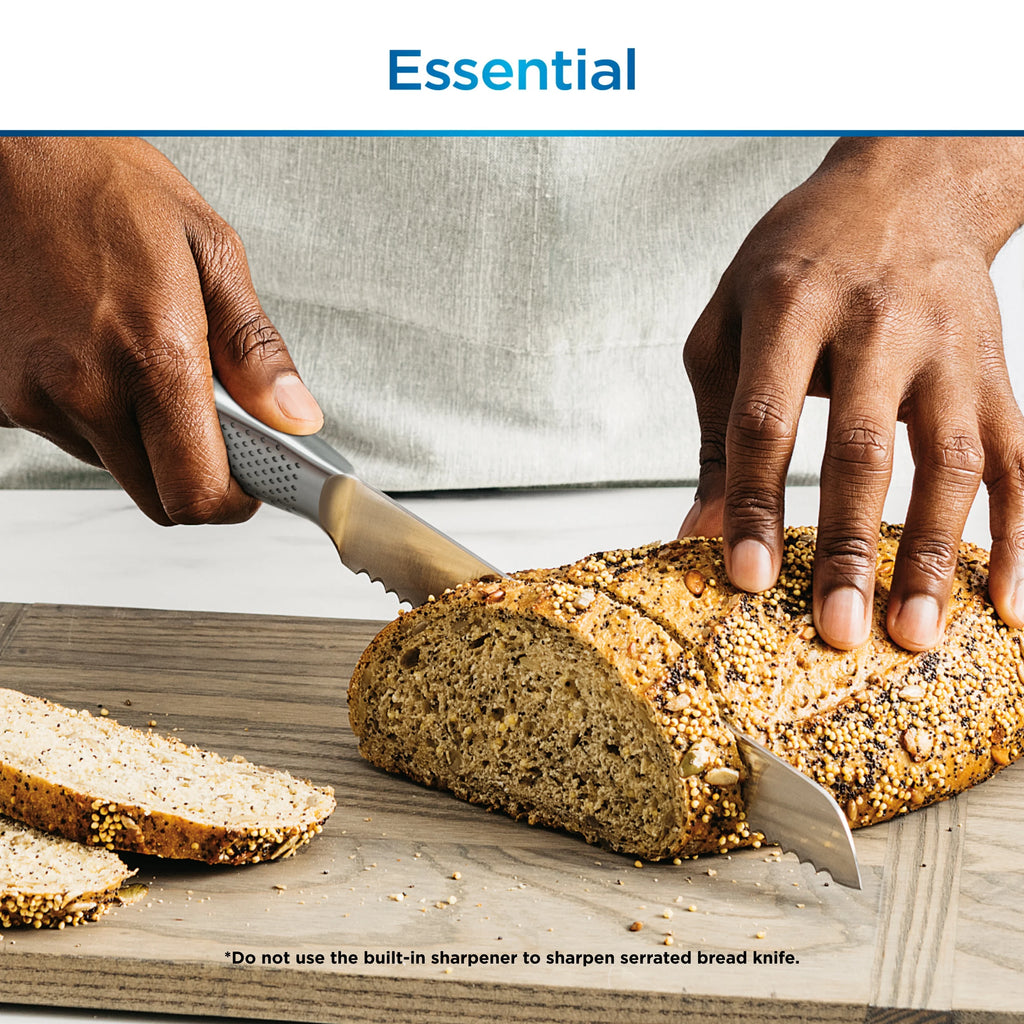 12-Piece Stainless Steel Knife System with Built-in Sharpener T159