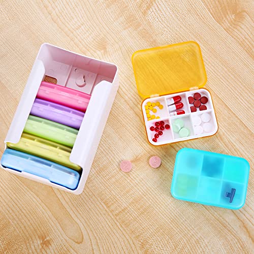 7 Piece Set 42 Compartments Pill Organizer Z996