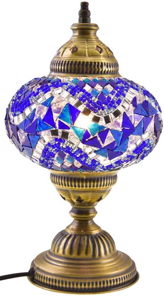 Orange Glass Mosaic Table Lamp Y8693