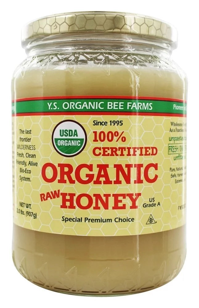 Certified Organic Raw Honey 32oz Pack of 2 Z94618