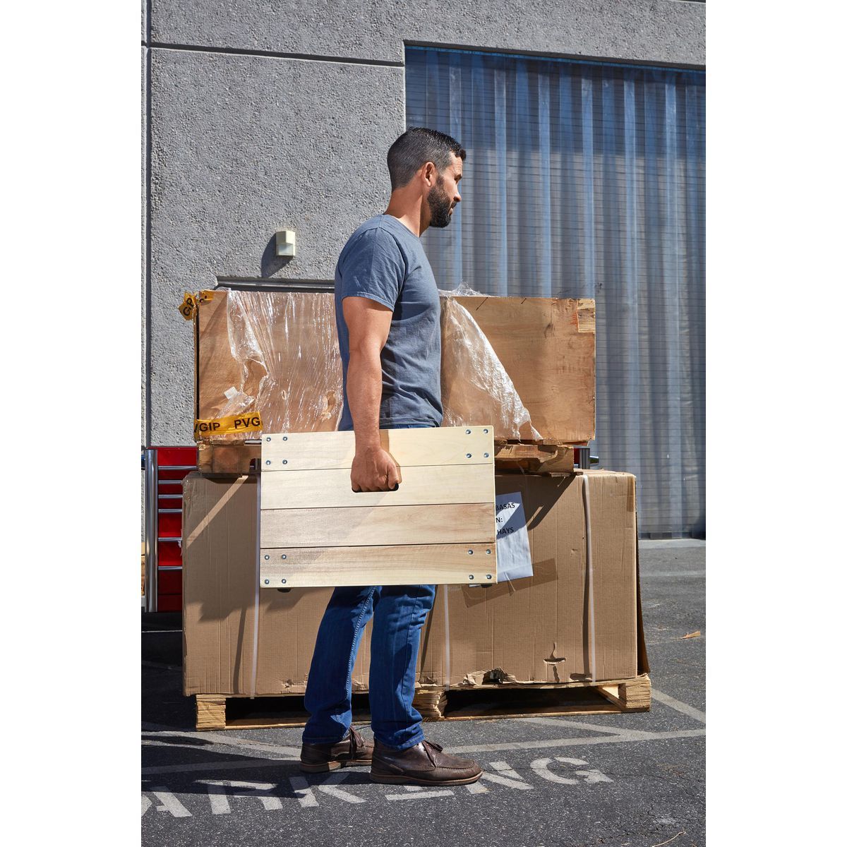 24 in. x 16 in. 1000 lb. Capacity Solid Deck Hardwood Dolly P768