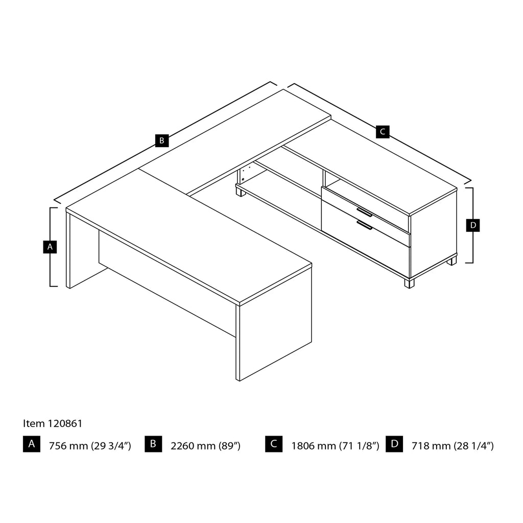 U-Desk F90480
