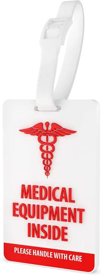 Luggage Tag White Vertical B5273