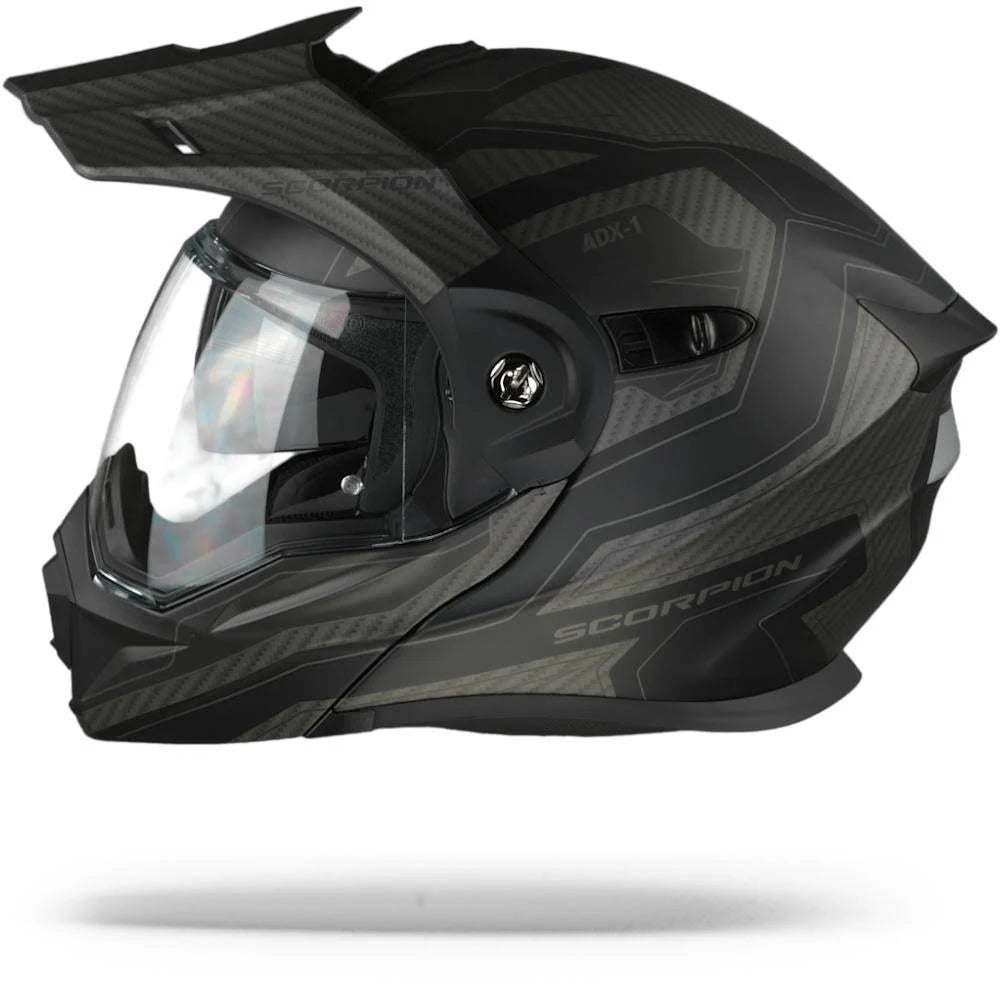 Matt Black Carbon Motorcycle Helmet Q9492