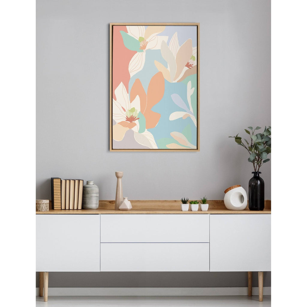 Framed Canvas (23x33 - Gold) W735