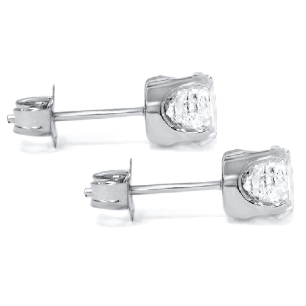 14K White Gold Diamond Stud Earrings S367149