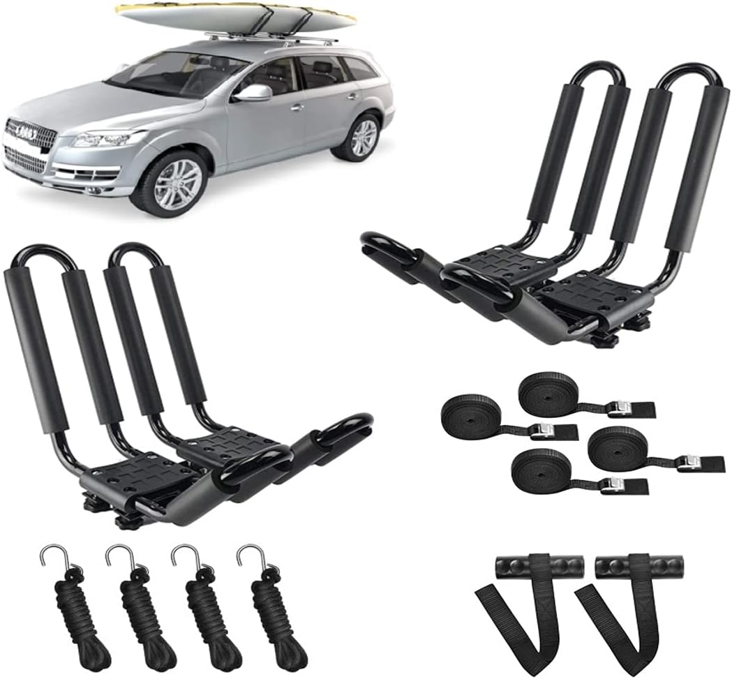Universal Foldable Kayak Canoe SUP Carrier Car Roof Rack Mount V5108