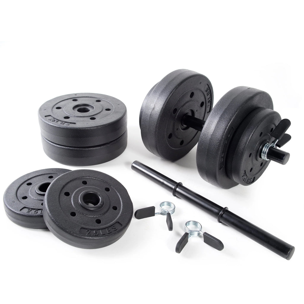 40lb Adjustable Vinyl Dumbbell Set S595