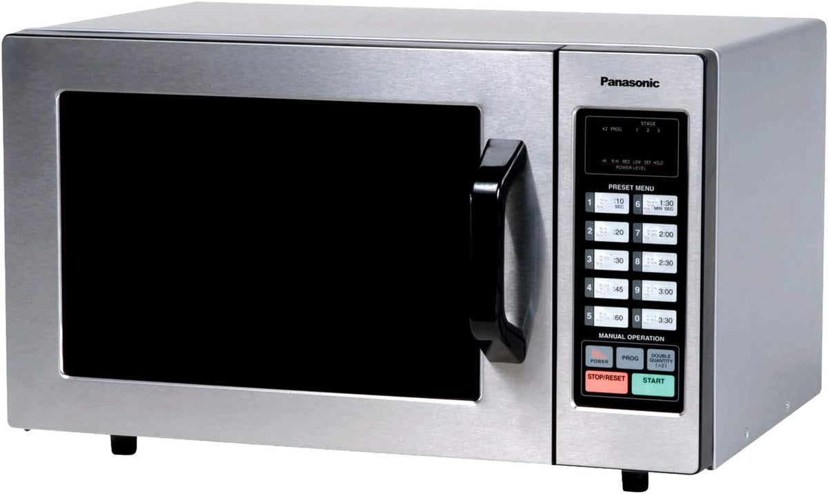 Compact Countertop Commercial Microwave Oven, 1000W, 0.8 Cu. Ft. Capacity Silver P7918