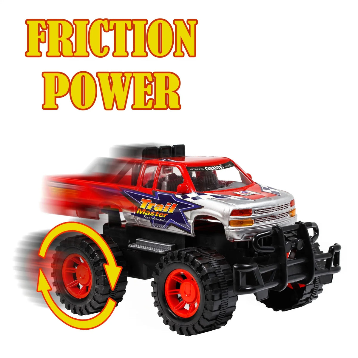 Friction Power Toy Truck with Trailer Z2491
