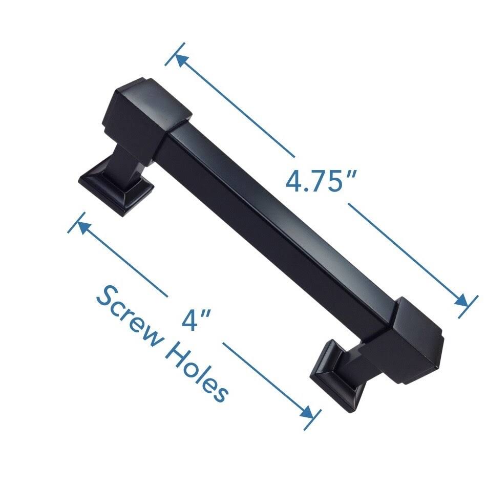 Black Cabinet Drawer Pulls Pack of 25 F229610