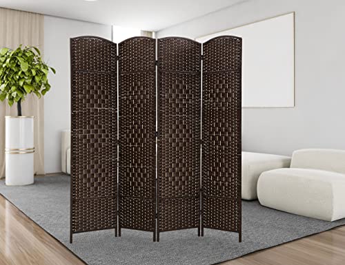 6 Ft Tall 6 Panel Foldable Room Divider Z5010