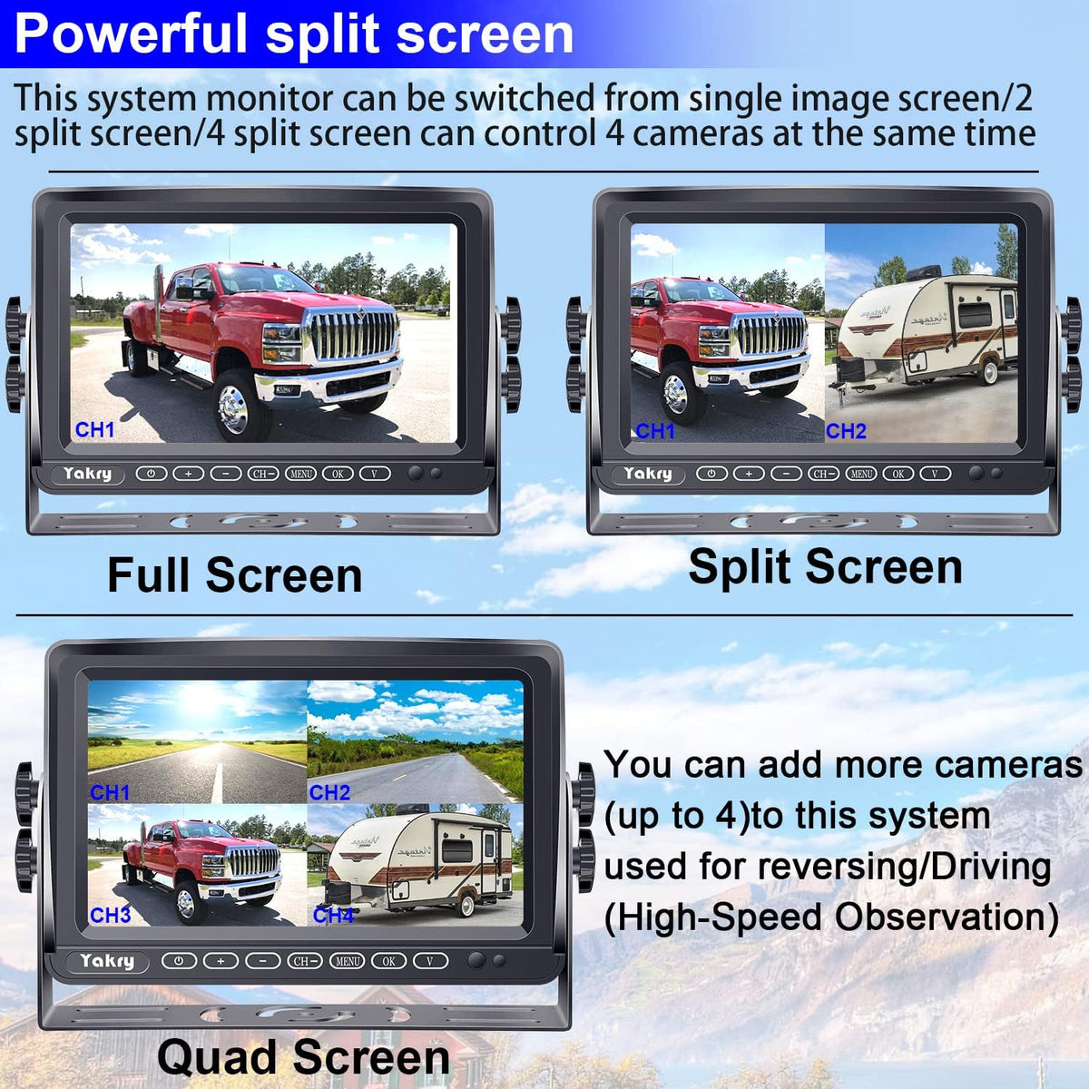 Wireless Backup Camera HD 1080P 7 Inch DVR Monitor N73633