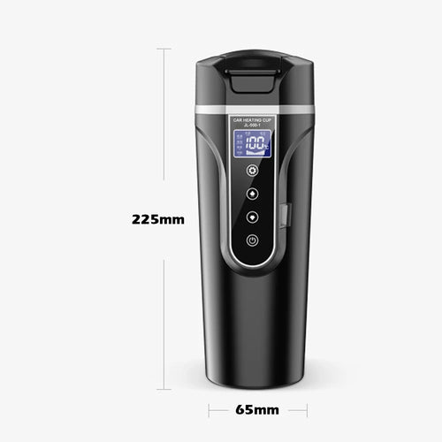 12.0V Car Heated Cup Electric Kettle with LCD Display Q381126