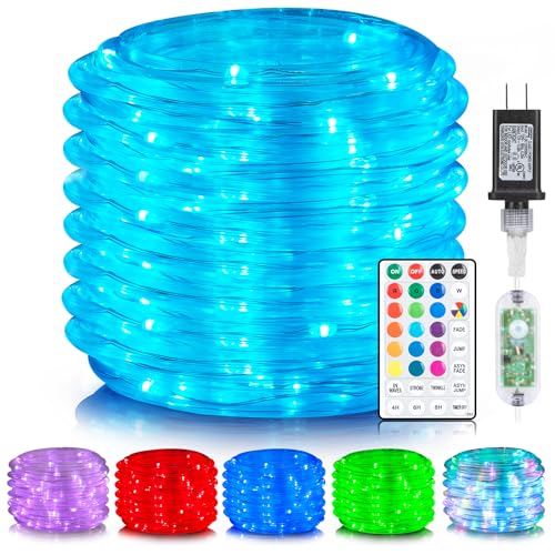 66ft 200leds Solar Powered White Rope Lights Q64425