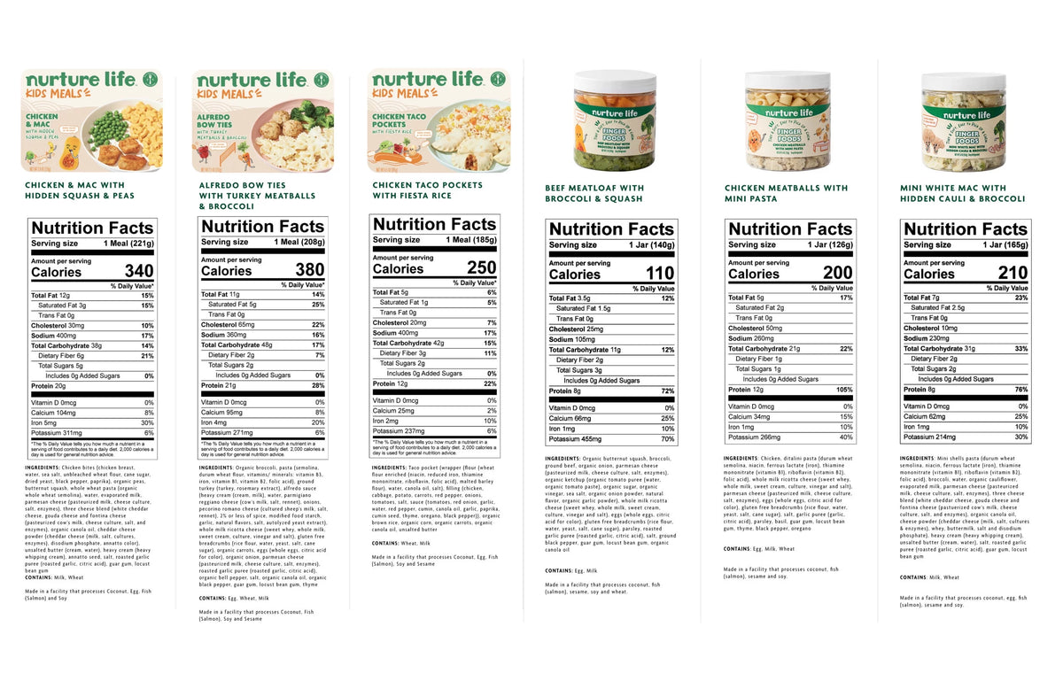 Organic Finger Food & Kids Meal Pack of 6 R6361