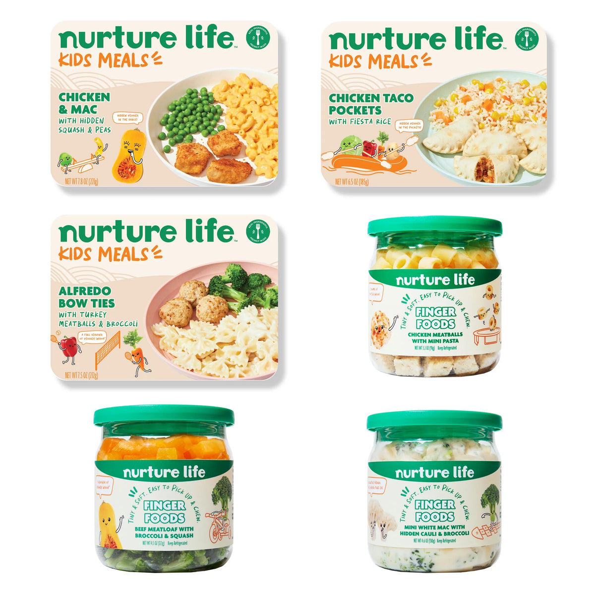Organic Finger Food & Kids Meal Pack of 6 R6361