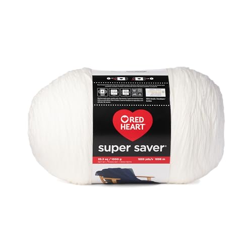 Red Heart Cherry Super Saver Jumbo Yarn, 1 Pack, 2232 Foot S176651