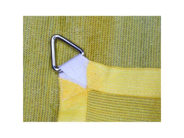 Yellow 10 ft Triangle Sun Shade Sail P337