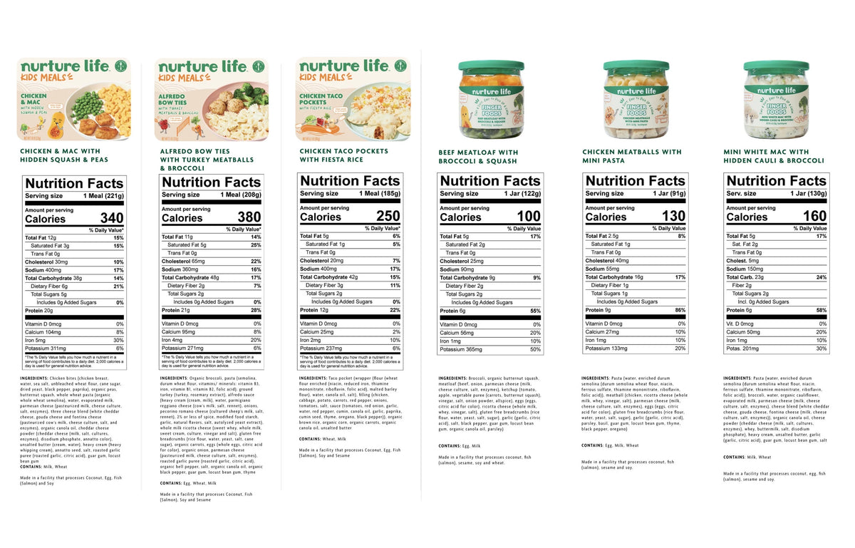 Organic Finger Food & Kids Meal Pack of 6 R6361