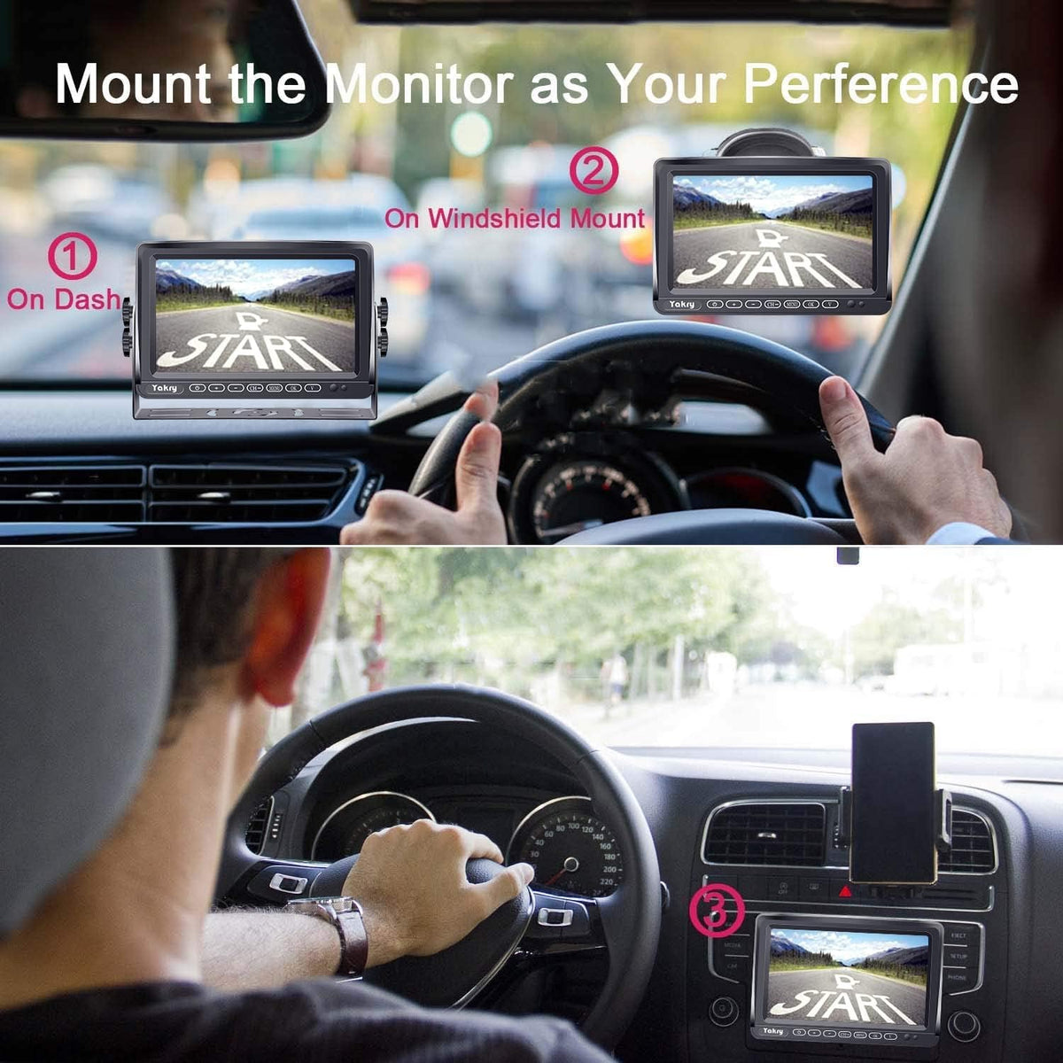 Wireless Backup Camera HD 1080P 7 Inch DVR Monitor N73633