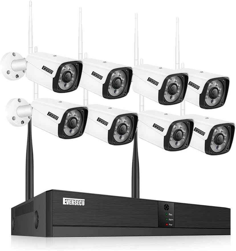 4 Channel 1080P Security Camera System with 4 Weatherproof Cameras L222730