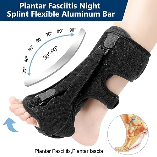 Adjustable Night Splint with 3 Straps W5501