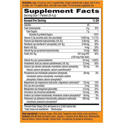 1000mg Vitamin C Powder, Tangerine Flavor - 10 Count I5130