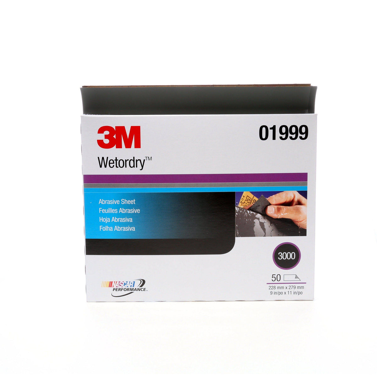 1000 Grit 3 in x 5 in Wetordry Paper Sheet J497619