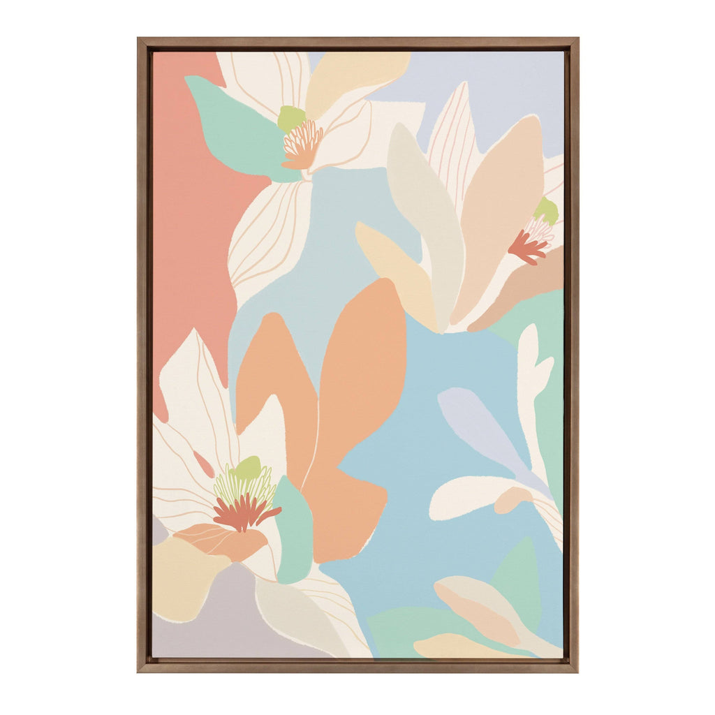Framed Canvas (23x33 - Gold) W735
