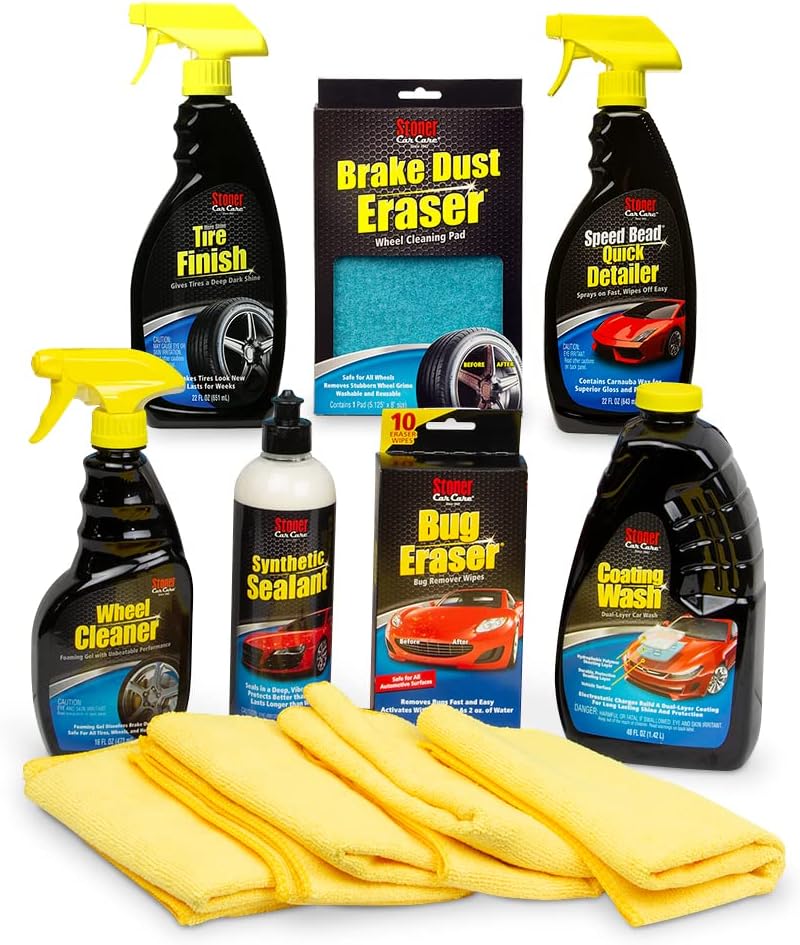 11-Piece Exterior Automotive Detailing Kit with Microfibers Q333