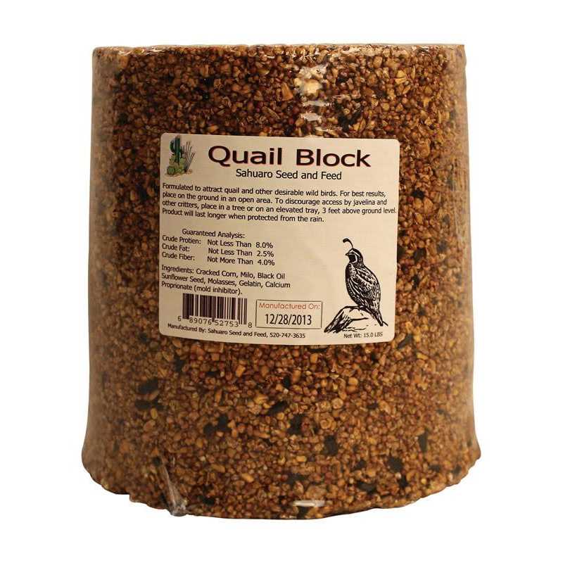 Quail Bird Food Block C467064