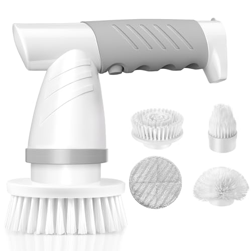 Electric Spin Scrubber with 4 Replaceable Brush Heads A818640
