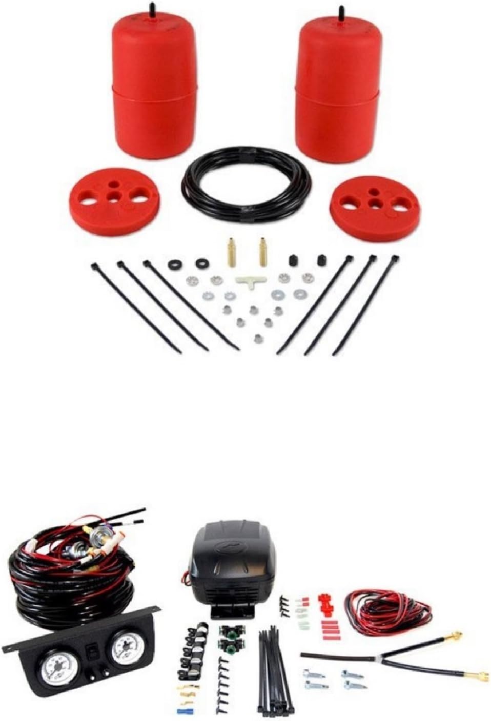 Set of Air Lift 1000 Series with Load Controller II On-Board Air Compressor System Kit L763