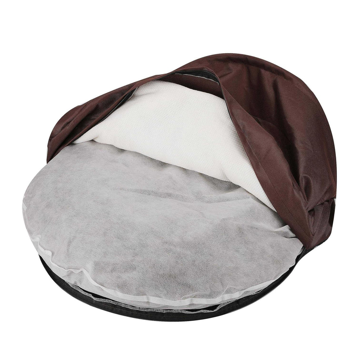 Oxford Sherpa Pet Cave and Round Pet Bed B26820