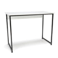 White Office Computer Desk with Metal Legs P90804