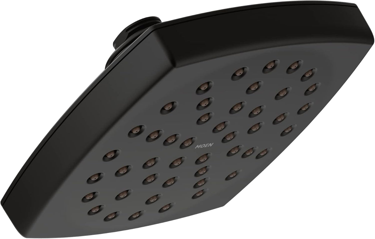 Matte Black Rainshower Showerhead H932