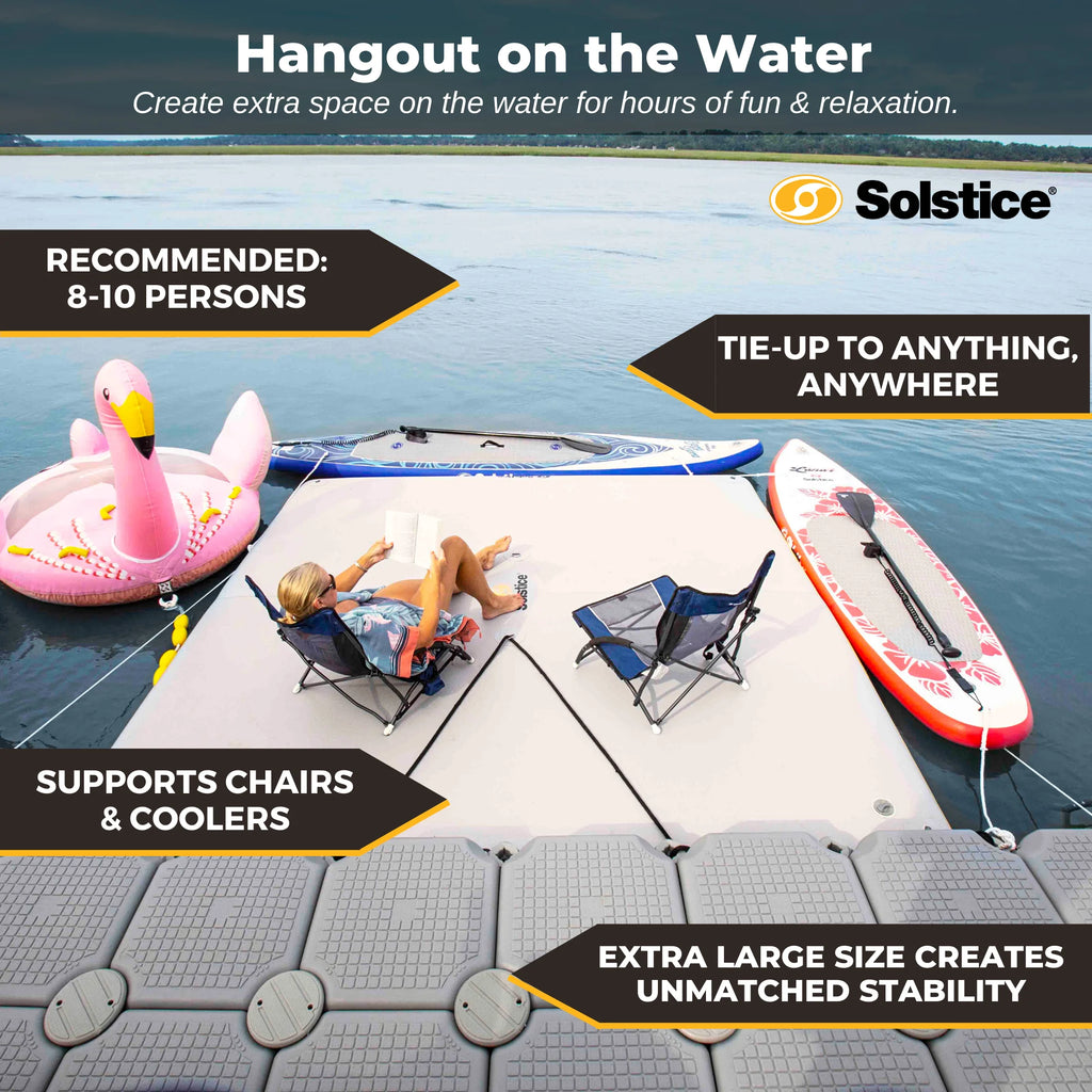 10’ X 10’ Inflatable Dock with Pump and Bag Y1207