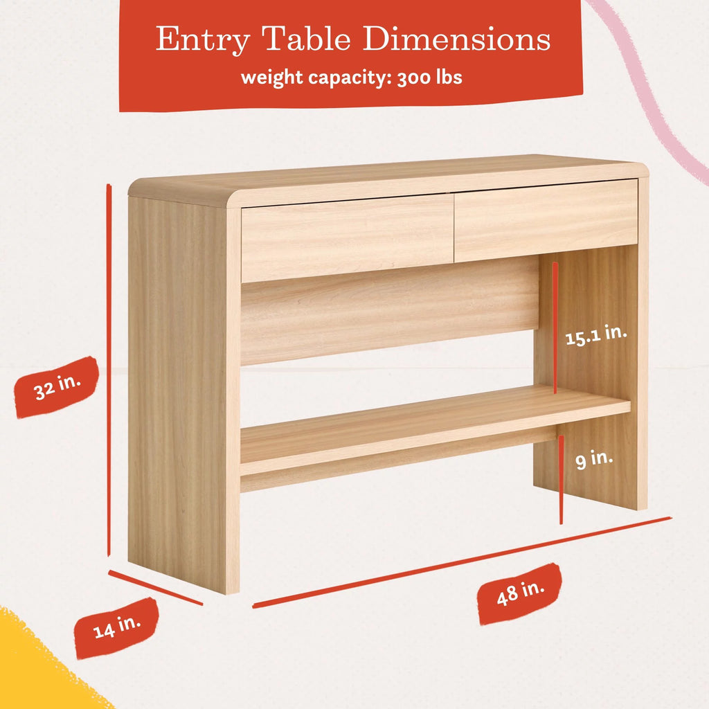 Light Oak Entry Table C15950