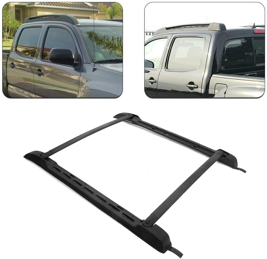 Black Roof Rack Rails Cross Bars for Toyota Tacoma Double Cab L656