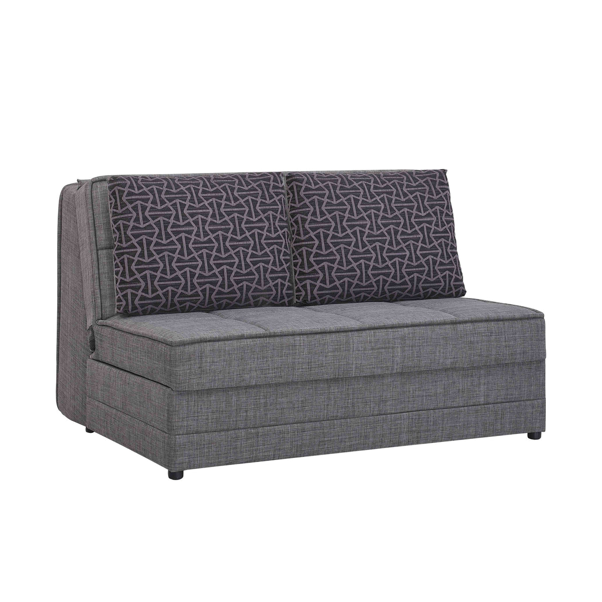 Gray Chenille Sleeper Loveseat Z710008