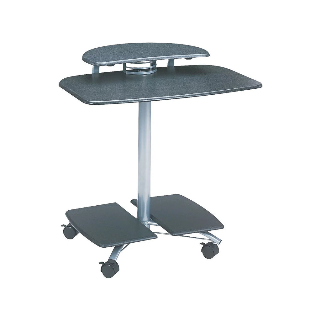 Mobile Wood Computer Cart A8853