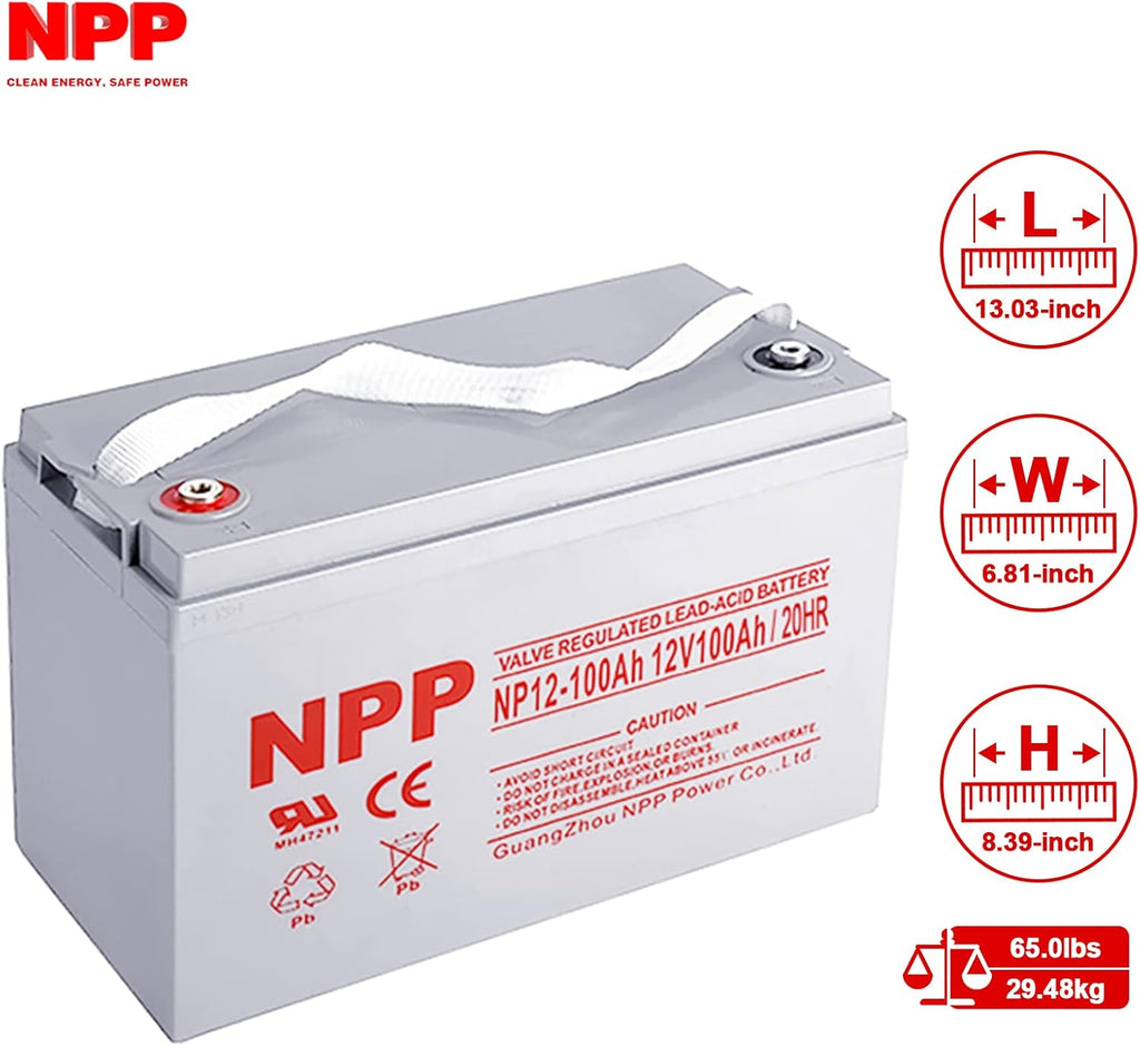 12V 100Ah AGM Deep Cycle Battery Z46689