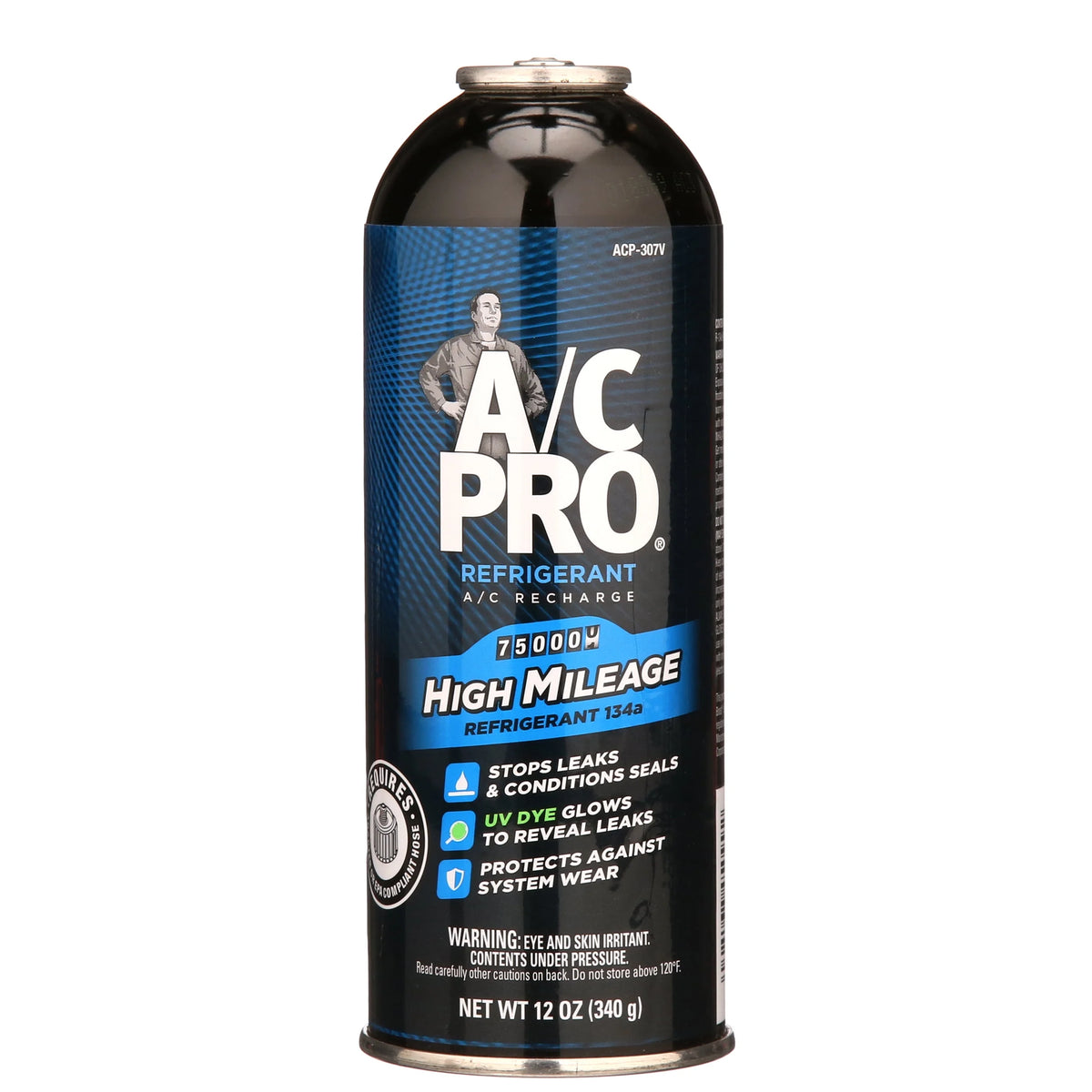 High Mileage R-134a Auto Air Conditioner Refrigerant 12oz J4544